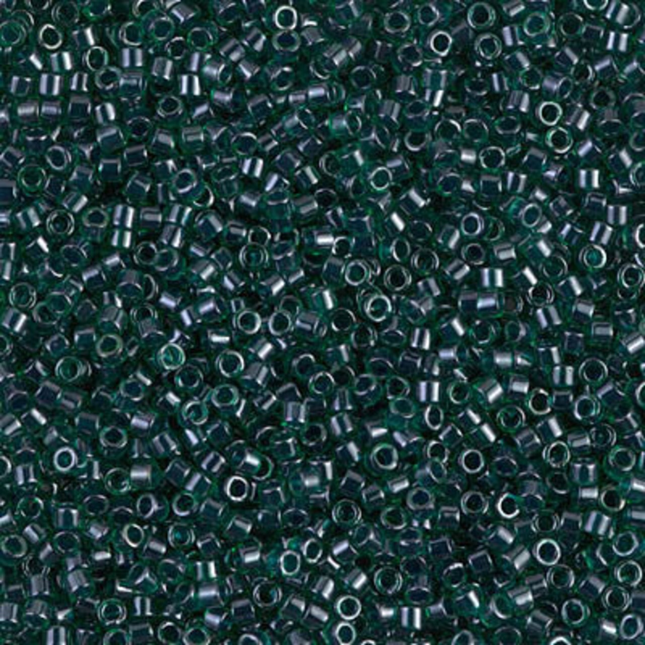 Miyuki Delica Bead 11/0, DB0275, Lined Emerald Luster, 5 grams